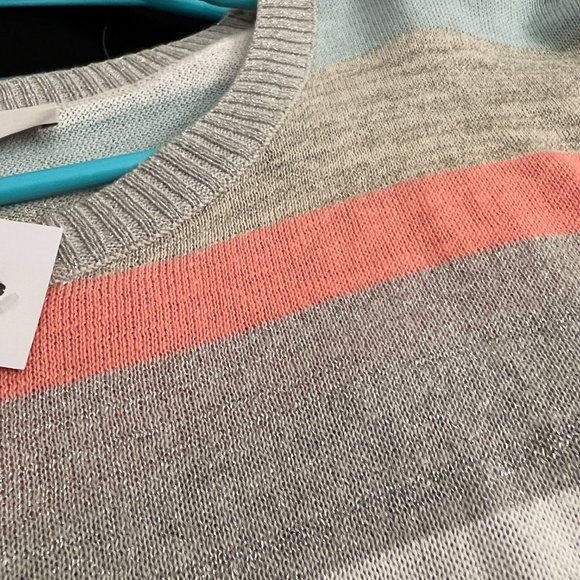 Loft Shimmer Stripe Sweater - Picture 5 of 5